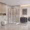 Фото Душевой уголок BelBagno UNO-195 110x100 UNO-195-AHF-31-110/100-C-Cr стекло прозрачное, профиль хром 3