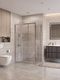 Фото Душевой уголок BelBagno UNO-195 110x80 UNO-195-AHF-31-110/80-C-Cr стекло прозрачное, профиль хром 0