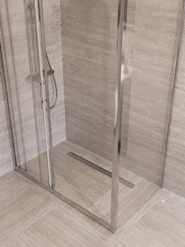 Фото Душевой уголок BelBagno UNO-195 110x80 UNO-195-AHF-31-110/80-C-Cr стекло прозрачное, профиль хром