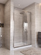 Фото Душевая дверь в нишу BelBagno UNO-195 120x195 UNO-195-BF-3-120-C-Cr стекло прозрачное, профиль хром 2