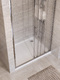 Фото Душевая дверь в нишу BelBagno UNO-195 120x195 UNO-195-BF-3-120-C-Cr стекло прозрачное, профиль хром 3