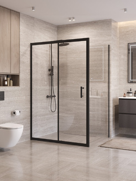 Душевой уголок BelBagno UNO-195 UNO-195-AH-1-120/90-C-NERO