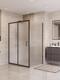 Фото Душевой уголок BelBagno UNO-195 120x90 UNO-195-AH-1-120/90-P-NERO стекло рифленое, профиль черный 0