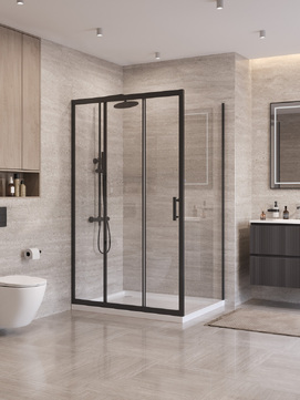 Душевой уголок BelBagno UNO-195 UNO-195-AHF-31-120/90-C-NERO