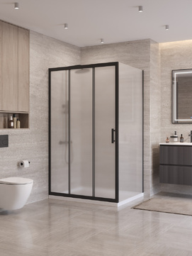 Душевой уголок BelBagno UNO-195 UNO-195-AHF-31-120/90-P-NERO