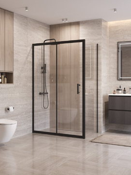 Душевой уголок BelBagno UNO-195 UNO-195-AH-1-130/70-C-NERO