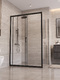 Фото Душевой уголок BelBagno UNO-195 130x90 UNO-195-AH-1-130/90-C-NERO стекло прозрачное, профиль черный 2