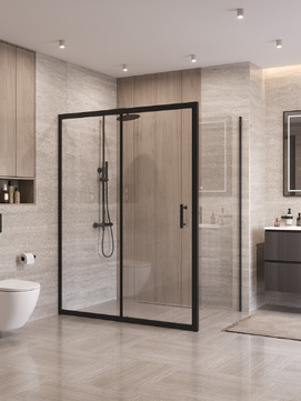 Душевой уголок BelBagno UNO-195 UNO-195-AH-1-140/90-C-NERO