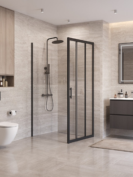 Душевой уголок BelBagno UNO-195 UNO-195-AHF-31-90/100-C-NERO