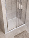 Фото Душевая дверь в нишу BelBagno UNO-195 90x195 UNO-195-BF-3-90-C-Cr стекло прозрачное, профиль хром 2