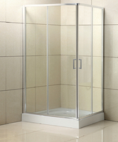 Душевой угол BelBagno Uno 120x90 UNO-195-AH-2-120/90-C-Cr стекло прозрачное, профиль хром, без поддона
