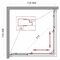 Фото Душевой уголок BelBagno Unique 90x90 UNIQUE-A-2-75/90-P-Cr стекло рифленое, профиль хром, без поддона 1