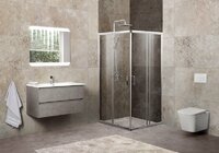 Душевой угол BelBagno Unique 90x90 UNIQUE-A-2-75/90-C-Cr стекло прозрачное, профиль хром, без поддона