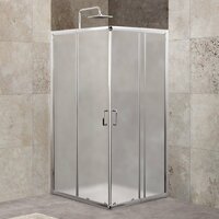 Душевой угол BelBagno Unique 100x100 UNIQUE-A-2-85/100-M-Cr стекло матовое, профиль хром, без поддона