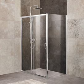 Душевой уголок 125x100 BelBagno Unique UNIQUE-AH-1-110/125-100-P-Cr