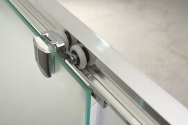 Фото Шторка для ванны BelBagno Unique UNIQUE-VF-2-150/180-140-C-Cr прозрачное стекло