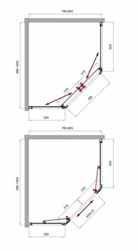    BelBagno Uno 100x80 UNO-195-PH-2-100/80-C-Cr  ,  ,  