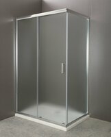 Душевой угол BelBagno Uno 100x80 UNO-AH-1-100/80-P-Cr стекло рифленое, профиль хром, без поддона