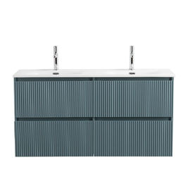 Мебель для ванной комнаты BelBagno Uno 120 см подвесная, голубая матовая