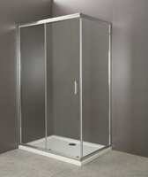 Душевой угол BelBagno Uno 120x80 UNO-AH-1-120/80-C-Cr стекло прозрачное, профиль хром, без поддона