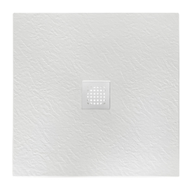 Душевой поддон из литьевого мрамора BelBagno Uno 80x80 TRAY-MR-UNO-A-80-35-W-BO с сифоном, белый