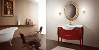 Мебель для ванной Belux Бари 105 бордовый