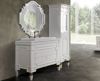 Мебель для ванной Belux Кастилия Н 100-02 белый с серебром