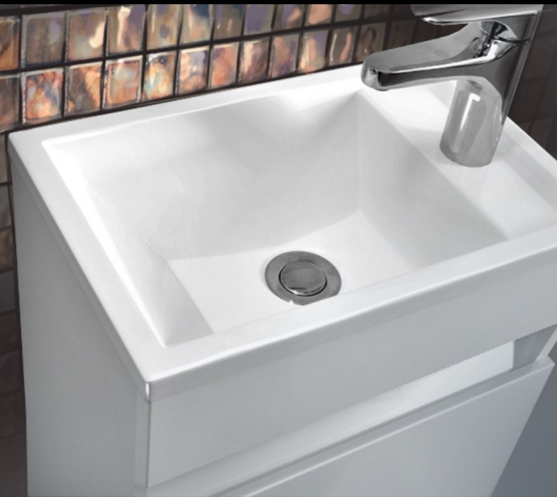 Мебель для ванной Belux Мини НП 40 бетон, цвет белый 4810924260826 - фото 3