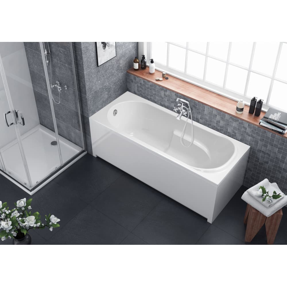 Ванна акриловая Berges Lumbo 170x75 050003 белая