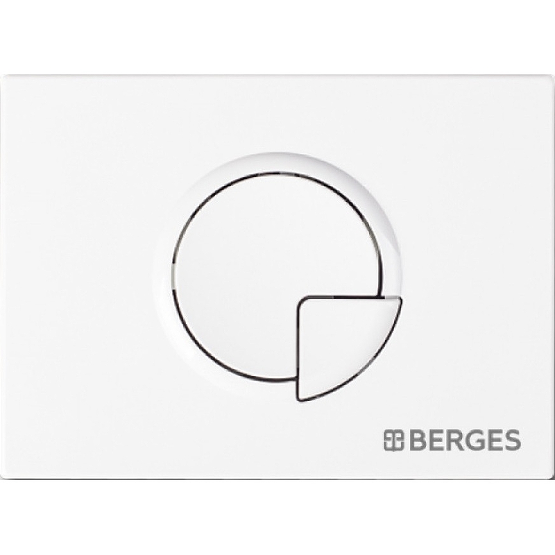 Инсталляция Berges NOVUM R1 кнопка белая 040221 - фото 5