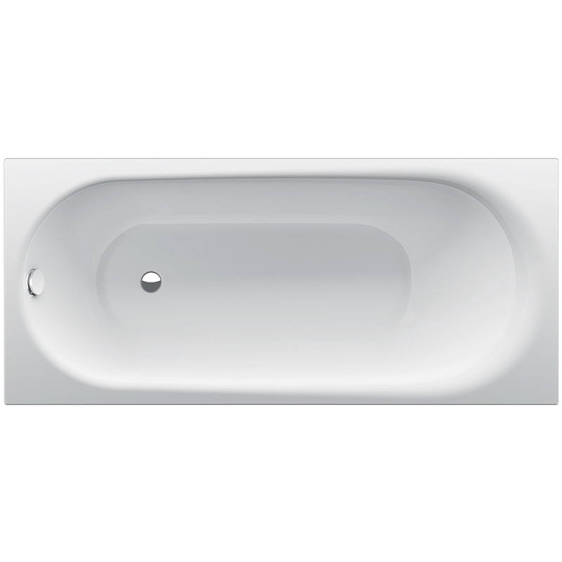 Ванна стальная Bette Comodo 180x80 1251-000 PLUS с шумоизоляцией и антигрязевым покрытием 146486₽