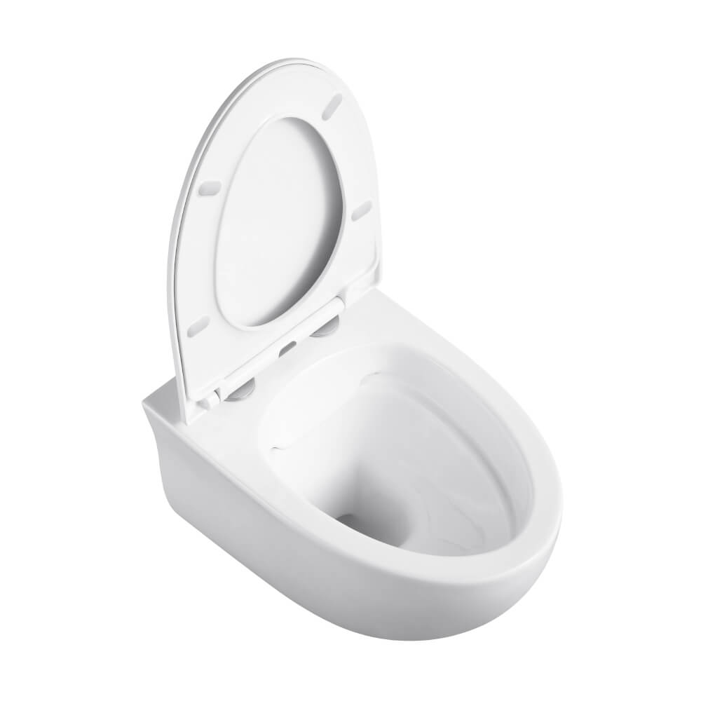 Унитаз подвесной BlackWhite W-751 сиденье Soft-Close белый 19800₽