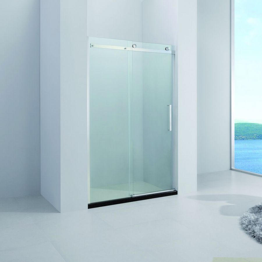 Душевая дверь в нишу Black&White Stellar Wind 100 см S218-1000 стекло прозрачное, профиль хром