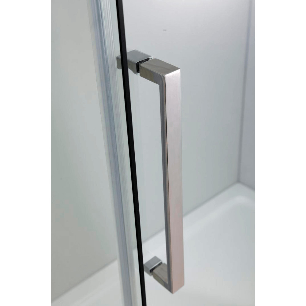 Душевая дверь в нишу BlackWhite Stellar Wind 100 см S218-1000 стекло прозрачное профиль хром 46000₽