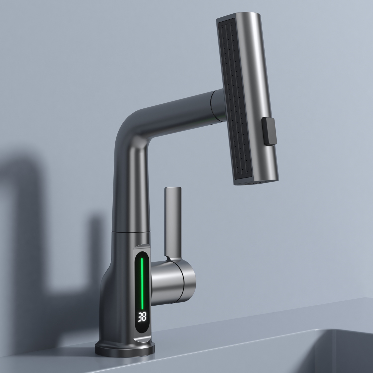 Смеситель для раковины BlackWhite SD3027GM оружейная сталь 14850₽