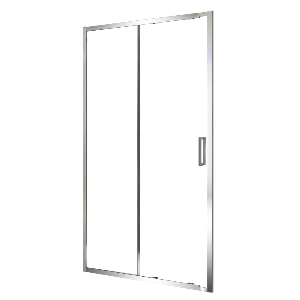 Душевая дверь в нишу Black&White Stellar Wind 120 см стекло прозрачное, профиль хром