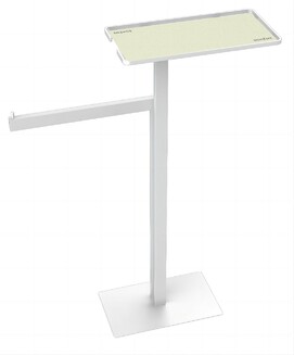 Стойка напольная с полкой и полотенцедержателем Boheme  10952-MW