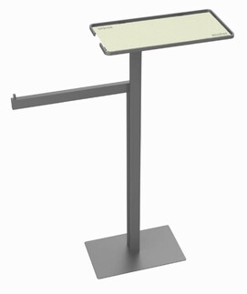 Стойка напольная с полкой и полотенцедержателем Boheme  10952-NB