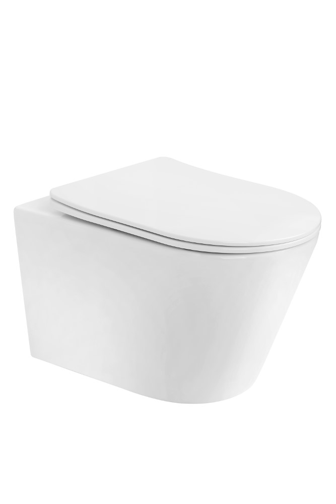 Унитаз подвесной Boheme Avva 973-SET-W Белый глянец c крышкой с функцией торнадо 24096₽