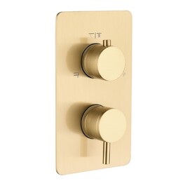 Встраиваемый смеситель для душа Boheme CELL 135-3-MG золото матовое, с термостатом