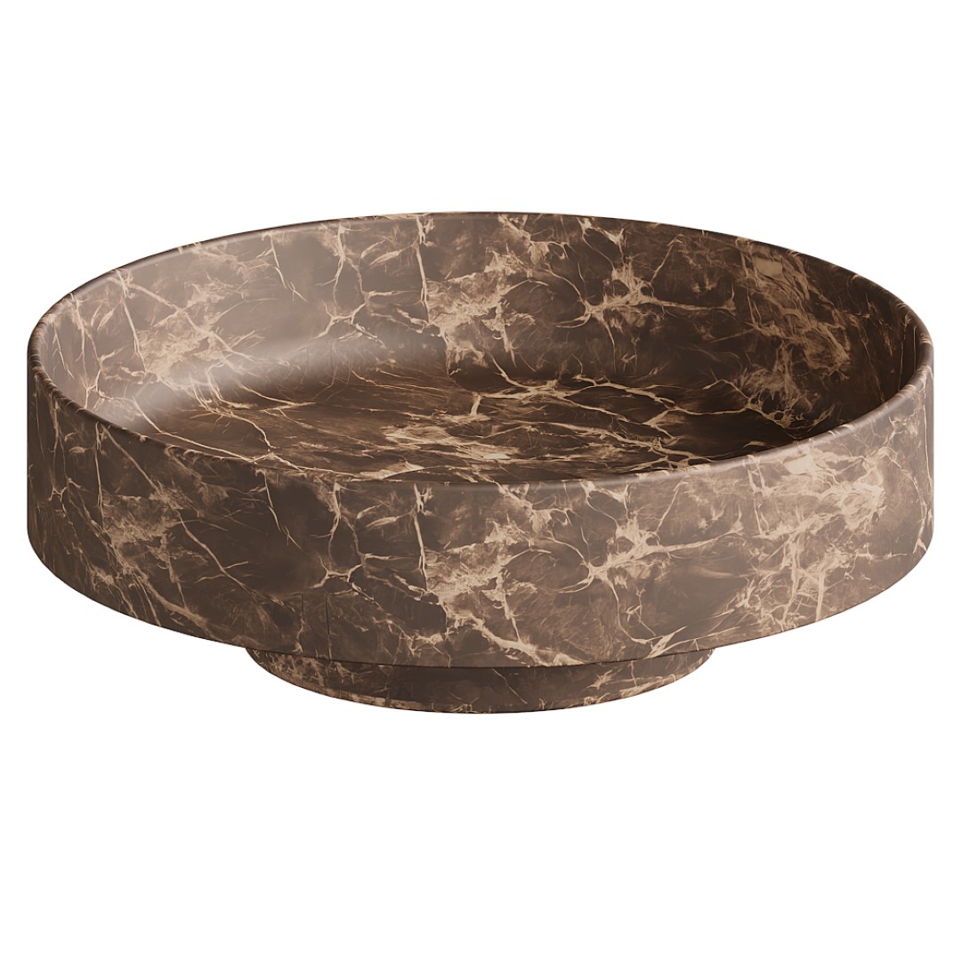 Раковина накладная Boheme Corian 40 см 801-ED Emprador 45070₽