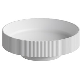 Раковина накладная Boheme Corian 40 см 801-R-MW Matte white