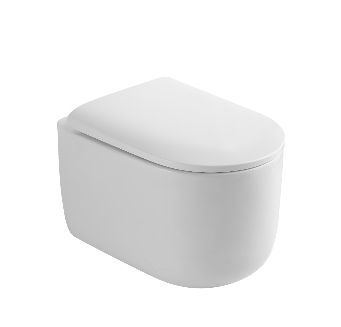 Унитаз подвесной Boheme FLOW 969-SET-W белый с крышкой микролифт 24331₽