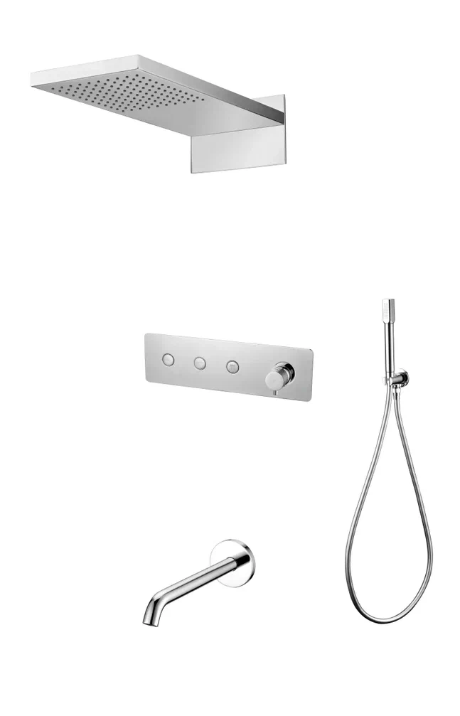 Встраиваемая душевая система Boheme Fusion 130-2-CR хром с изливом 118325₽