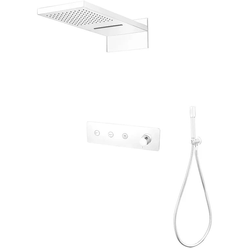 Встраиваемая душевая система Boheme Fusion 130-MW белая матовая без излива 125944₽