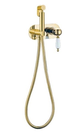 Гигиенический душ со смесителем Boheme Imperiale 425 золото