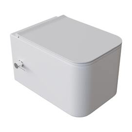 Подвесной унитаз с биде Boheme Mane 970-SET-2-MW матовый белый, с крышкой микролифт