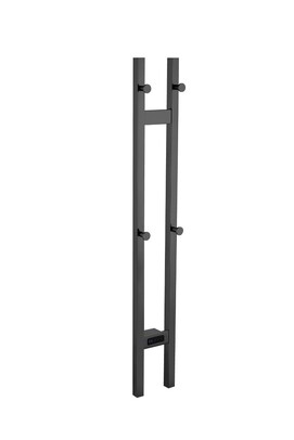 Полотенцесушитель электрический Boheme Duo 728-SGM 2-трубы квадратный графит матовый (SHINE GUN METAL)