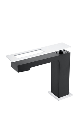 Смеситель для раковины Boheme Q BlackChrome 141-BCR черный, белый