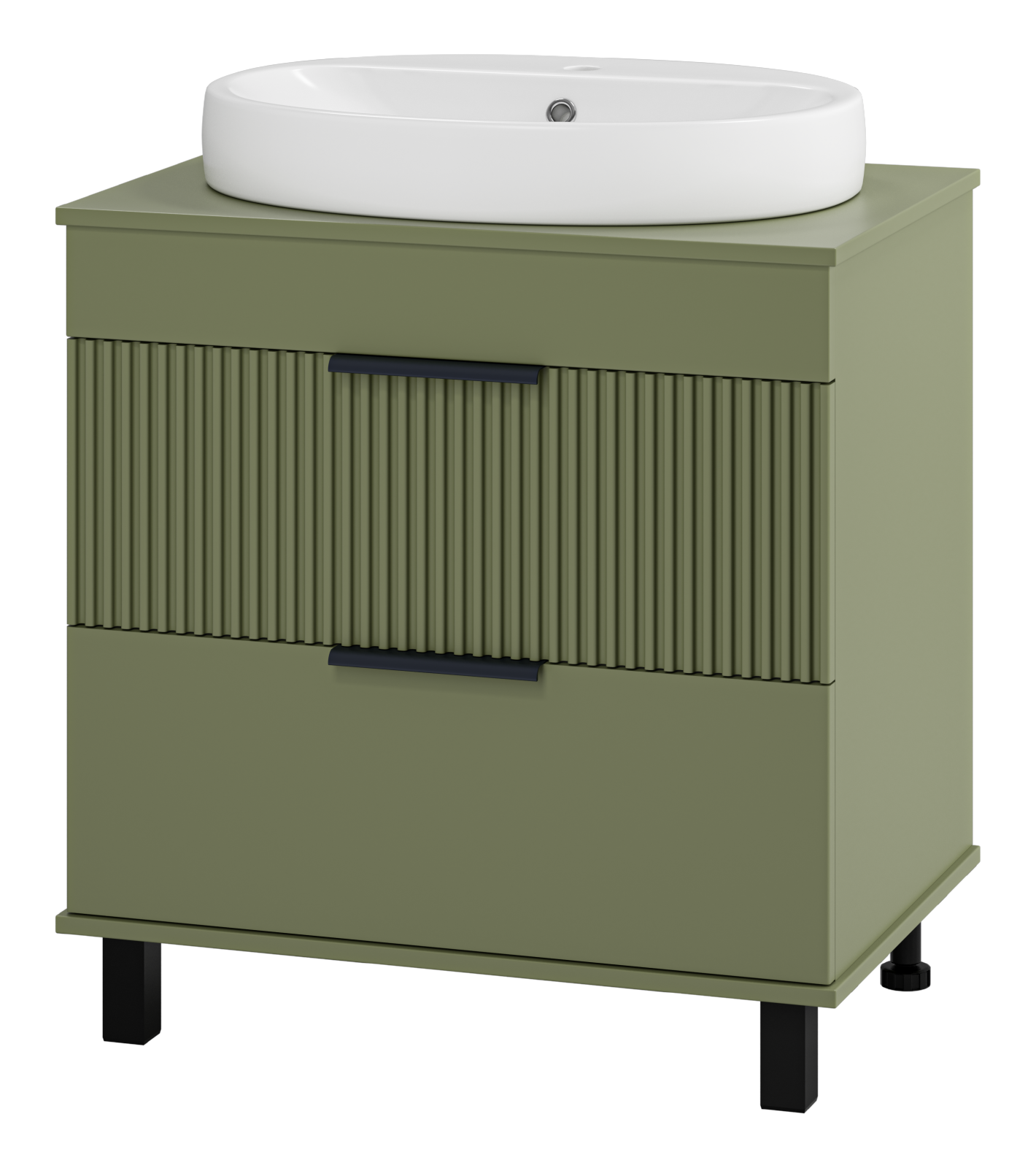 Тумба под раковину Brevita Enfida 71 см ENF-06070-0842Я напольная, зеленая